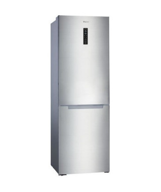 HAIER HBM-686XNFN - Réfrigérateur congélateur bas - 315L (218+ 97) - Froid No Frost - A+ - L60 x H185 cm - Simili Inox