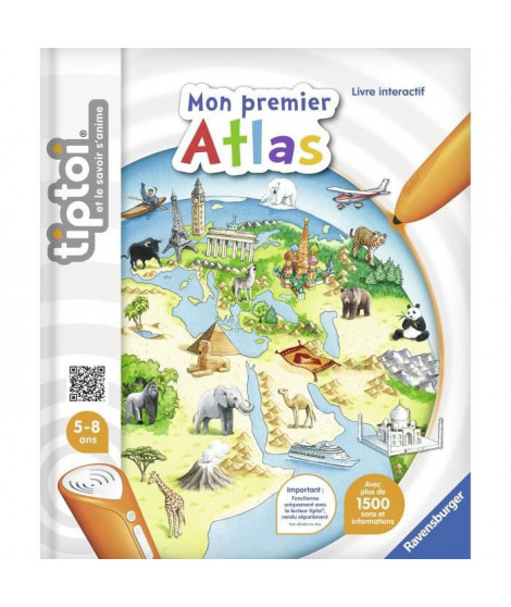 tiptoi - Mon premier Atlas -  Ravensburger - Livre électronique éducatif - Des 5 ans - en français