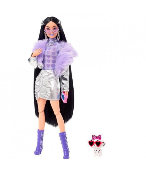 Barbie - Barbie Extra Fourrure Violette - Poupée - 3 ans et +