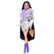 Barbie - Barbie Extra Fourrure Violette - Poupée - 3 ans et +
