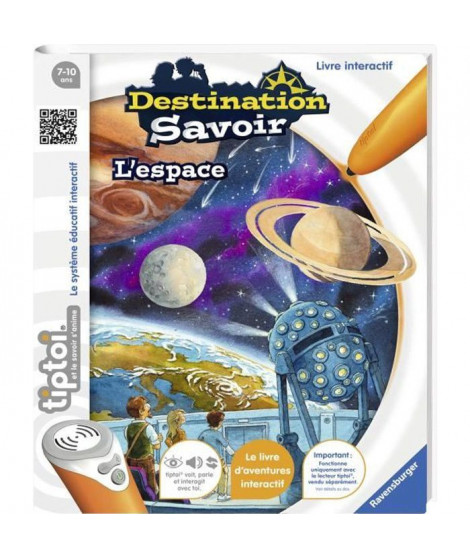 tiptoi - Destination Savoir - L'Espace -  Ravensburger - Livre électronique éducatif - Des 7 ans - en français