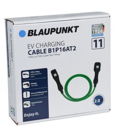 CABLE CHARGE VEHICULE ELECTRIQUE T2-T2 B1P16AT2 N°11 BLAUPUNKT