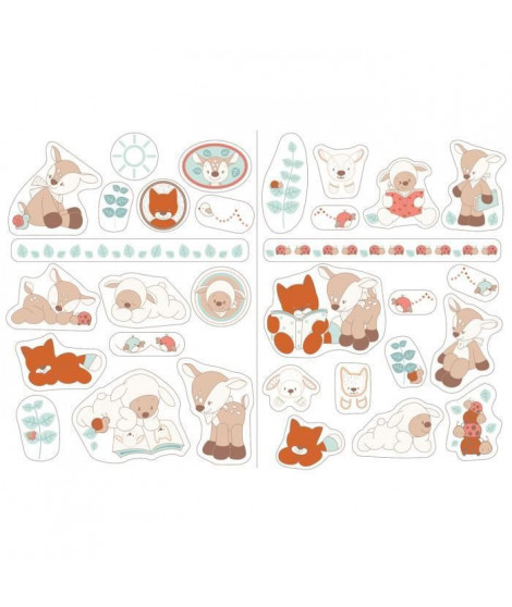 NATTOU Fanny & Oscar Autocollants décoratifs / Stickers -