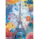 Puzzle 1500 pieces - Tour Eiffel multicolore - Nathan - Puzzle Adultes - Des 14 ans