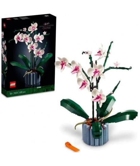 LEGO  Icons 10311 L'Orchidée Plantes de Fleurs Artificielles d'Intérieur, Décoration de Maison