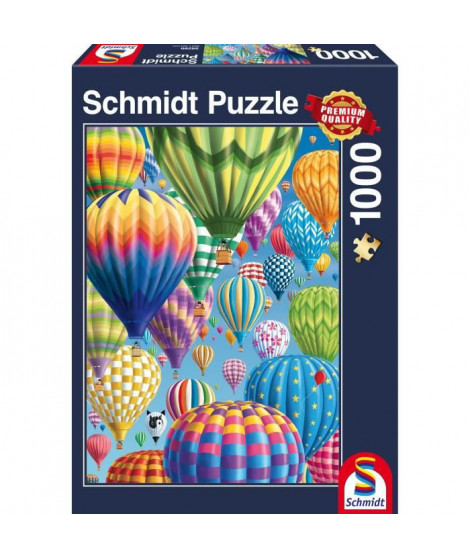 Puzzle Envol de ballons colorés, 1000 pcs