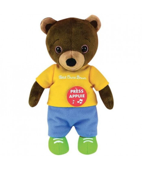 PETIT OURS BRUN Peluche Musicale Pour Enfants - 22 cm