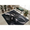 Tapis de salon moderne - Noir - 100% polyester - Motif vagues - 120 x 160 cm - Intérieur - NAZAR