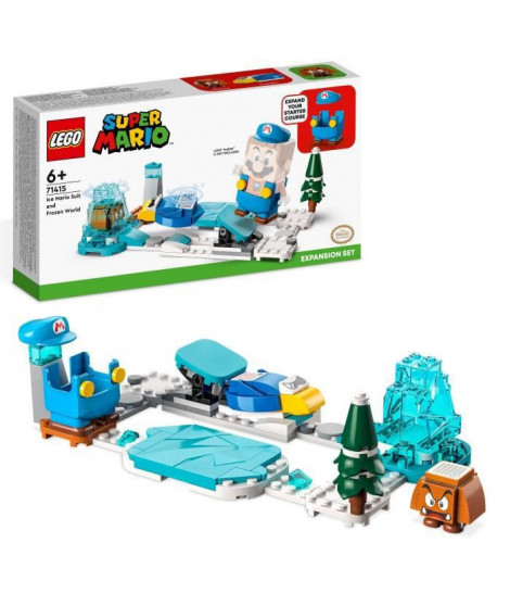 LEGO Super Mario 71415 Ensemble d'Extension Costume de Mario de Glace et Monde Glacé, Jouet