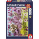 Puzzle Fleurs violettes, 1000 pcs