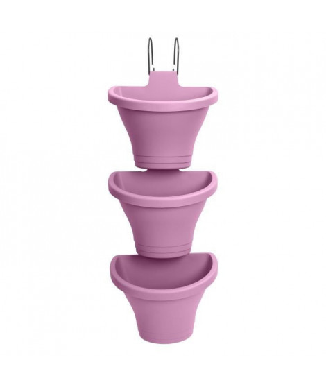 Pots a fleurs Vertical 24 Set/3 violet vif