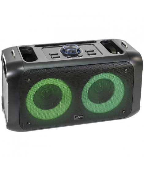 Enceinte portable de 100W - PARTY - PARTY-STREET2 - Sur batterie avec Bluetooth et effet lumineux LED - Noir