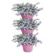 Pots a fleurs Vertical 24 Set/3 violet vif