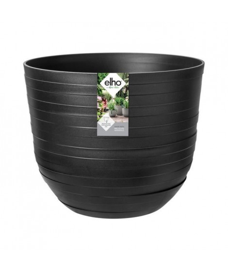 Pot de fleur Fuente Rings Rond 47 onyx noir