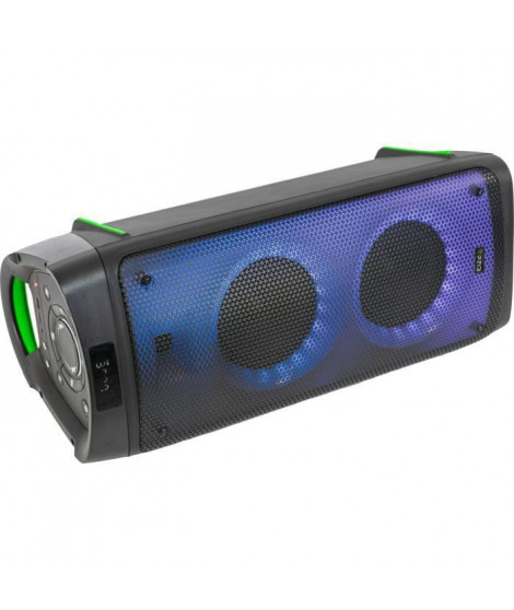 Enceinte de 300W - IBIZA - PHANTOM - Avec Bluetooth, USB, Micro SD, télécommande et LEDs sur la façade avant - Noir