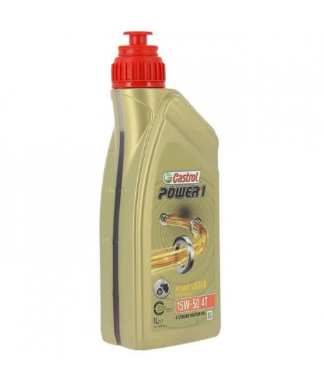 CASTROL Huile-Additif Power 1 4T - Synthetique / 15W50 / 1L