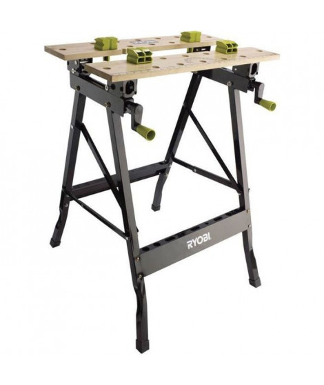 RYOBI Etabli pliable et orientable a 90° RWB02 avec 100 kg de charge maximale