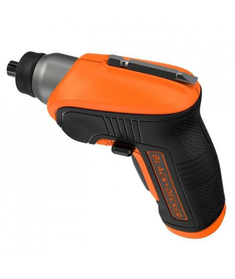 BLACK & DECKER Tournevis lithium 3,6V avec boite métal, 20 accessoires et renvoi d'angle