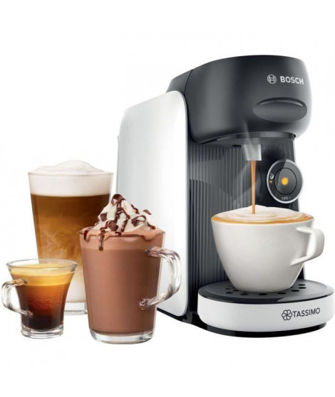 Machine a café multi-boissons BOSCH - TAS16B4 - TASSIMO T16 Finesse - 40 boissons - Réservoir d'eau amovible 0,7l -  Blanc