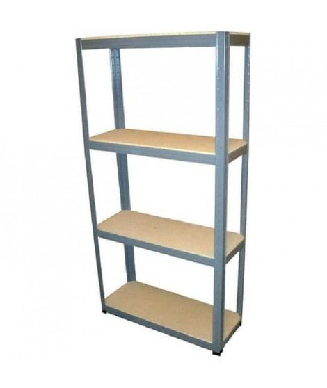 SODIAC Etagere  de rangement 4 tablettes - 60 Kg par plateau - 150 x 73 x 27 cm