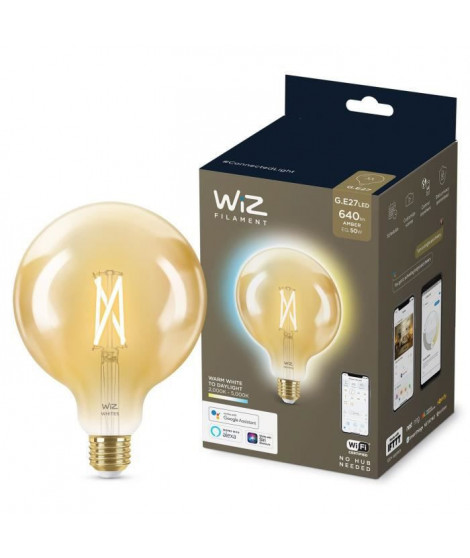 WiZ Ampoule connectée Globe 120 vintage Blanc variable E27 50W