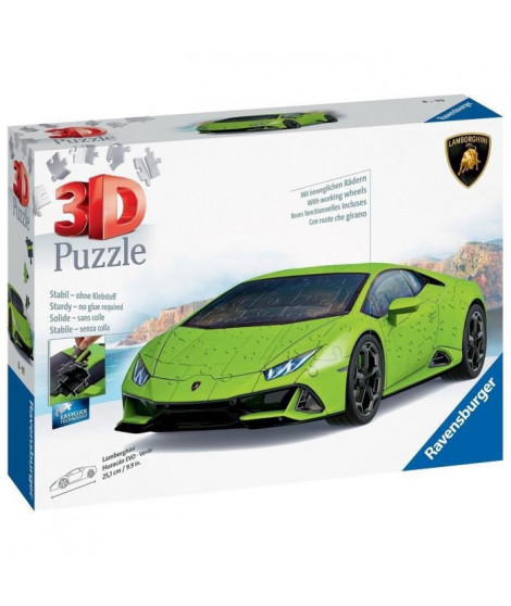 Ravensburger - Puzzle 108 pieces 3D Lamborghini EVO Ed verte