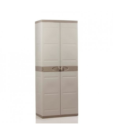 PLASTIKEN Armoire de rangement résine 4 tablettes
