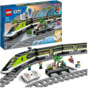 LEGO 60337 City Le Train de Voyageurs Express, Jouet de Train Télécommandé, Plaque de Rails, Phares Fonctionnels, Enfants 7 Ans