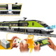 LEGO 60337 City Le Train de Voyageurs Express, Jouet de Train Télécommandé, Plaque de Rails, Phares Fonctionnels, Enfants 7 Ans