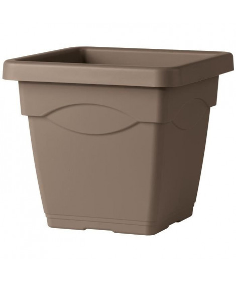 DEROMA Pot de fleurs Carré Day R Camel - 45 cm