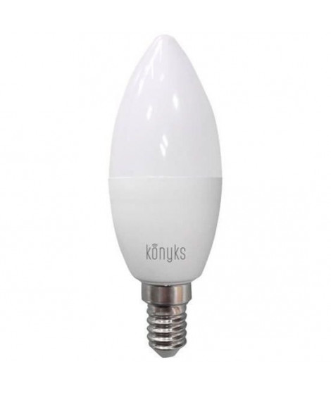 Konyks Antalya E14 Easy - Ampoule LED connectée Wi-Fi + Bluetooth, 5W, Couleurs RGB + Blanc réglable, compatible Alexa & Goog…