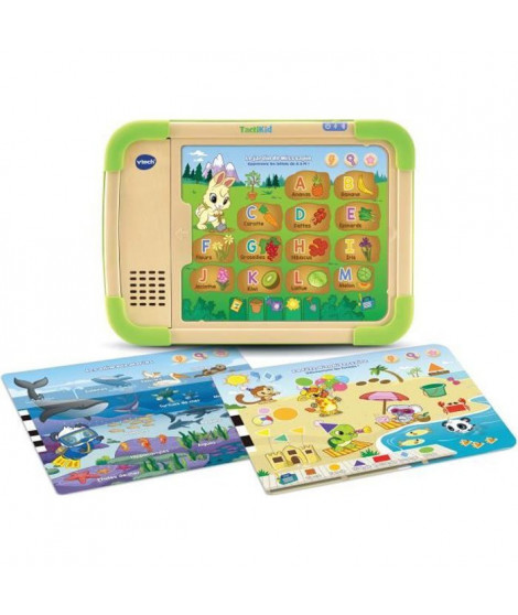 VTECH - Play Green - Tactikid, ma Tablette Educative - Jouet Bois FSC