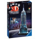 Puzzle 3D Empire State Building illuminé - Ravensburger - Monument 216 pieces - sans colle - avec LEDS couleur - Des 10 ans