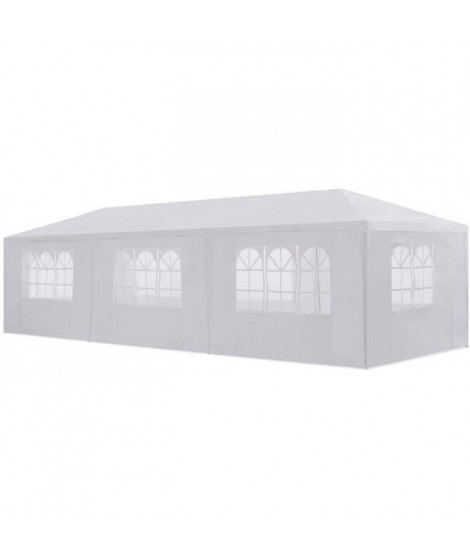 Tonnelle de jardin Marinea - 3 x 9 m - Blanc