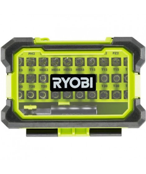 Coffret RYOBI 31 accessoires de vissages spécial impact RAK31MSDI