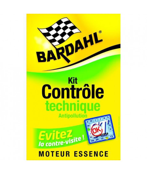 PASS'CONTRÔLE TECHNIQUE ESSENCE - BARDAHL- 1 NETTOYANT INJECTEURS 350 ML- 1 STOP FUMEE 400 ML