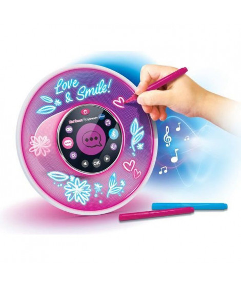 VTECH - Kidi Smart Glow Art - Enceinte et Réveil Rose