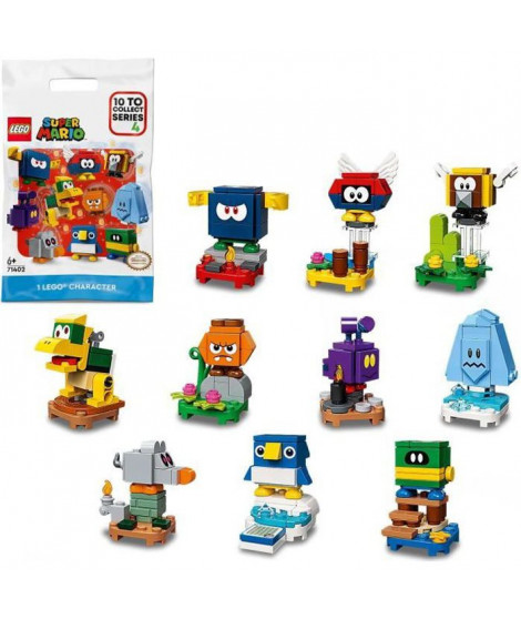 LEGO 71402 Super Mario Pack Surprise de Personnage - Série 4, Jouet a Collectionner avec Figurines, 1 Unité (Au Hasard)