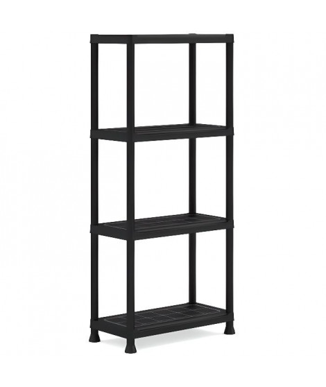 KETER | ETAGERE PLUS 60/4, Etageres, Noir, 60 x 30 x 135 cm