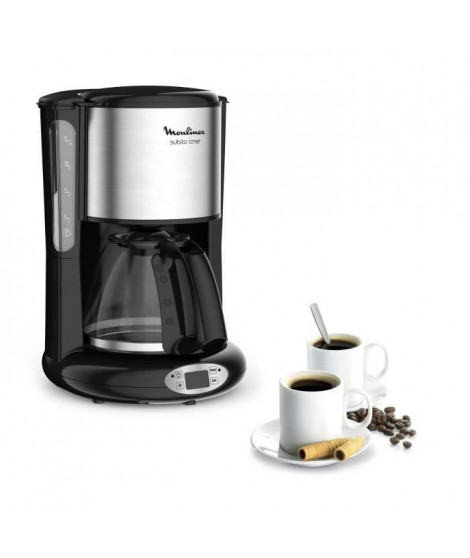 MOULINEX FG362810 Cafetiere filtre programmable Subito Timer - Noir