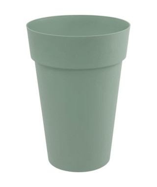 EDA PLASTIQUE - Pot de fleur/Vase haut Toscane - 67L - Ø 46 x 65 cm - Vert laurier