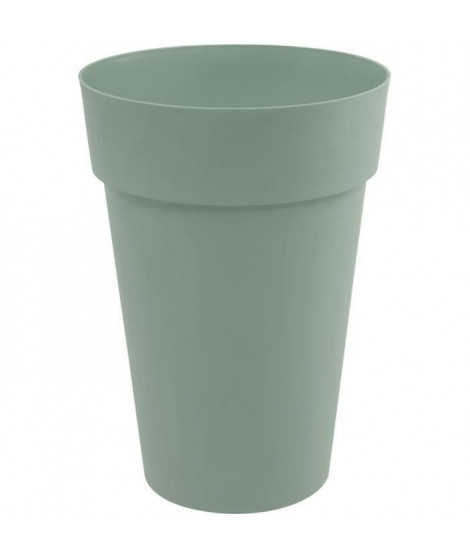 EDA PLASTIQUE - Pot de fleur/Vase haut Toscane - 67L - Ø 46 x 65 cm - Vert laurier