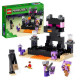 LEGO Minecraft 21242 L'Arene de l'End, Jouet avec Lave, Figurine Dragon de l'Ender et Enderman