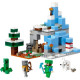 LEGO Minecraft 21243 Les Pics Gelés, Jouet Enfants 8 Ans, avec Figurines Steve et Creeper