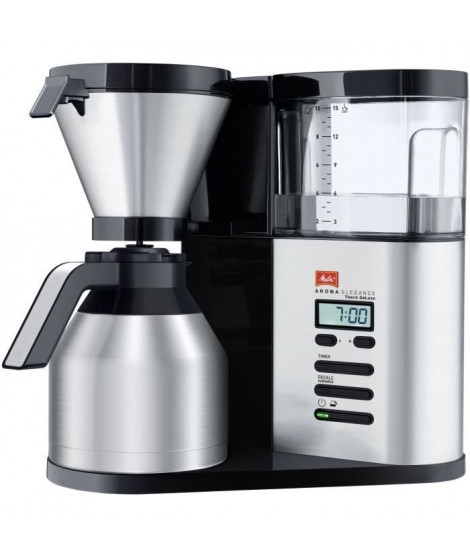 MELITTA 1012-06 Cafetiere Aroma Elegance Therm DeLuxe 1012-06 Noir/Acier brossé