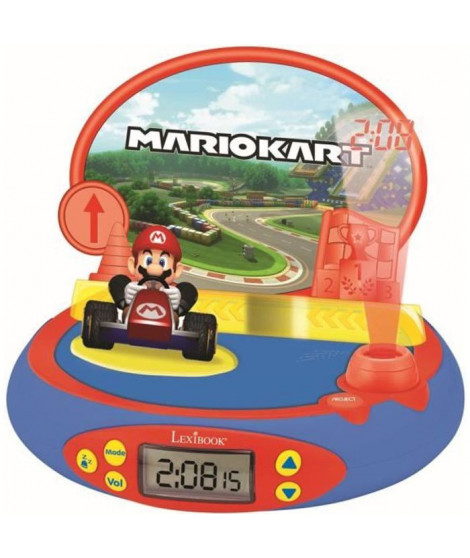 MARIO KART - Réveil Projecteur avec Sons du jeu vidéo Nintendo - LEXIBOOK