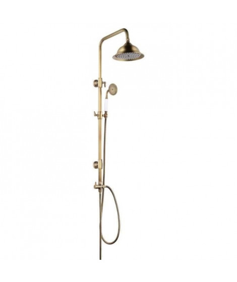 ROUSSEAU Colonne de douche sans robinet Retro vieux bronze