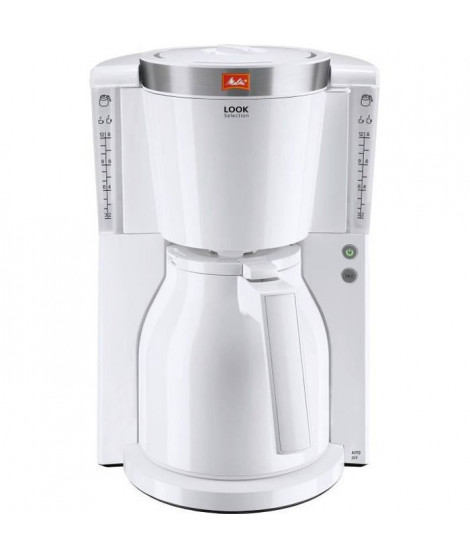 MELITTA 1011-11 Cafetiere Look IV Therm Selection 1011-11 Blanc/Acier Brossé