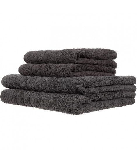 Lot de 2 serviettes de bain et 2 draps de bain 100% coton 500 GSM - TODAY