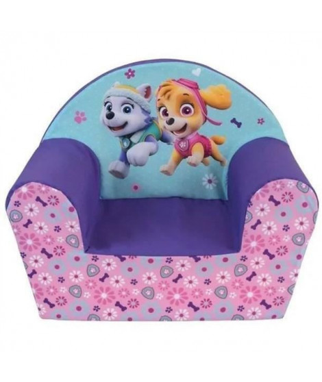 PAT PATROUILLE Fille fauteuil club en mousse pour enfant